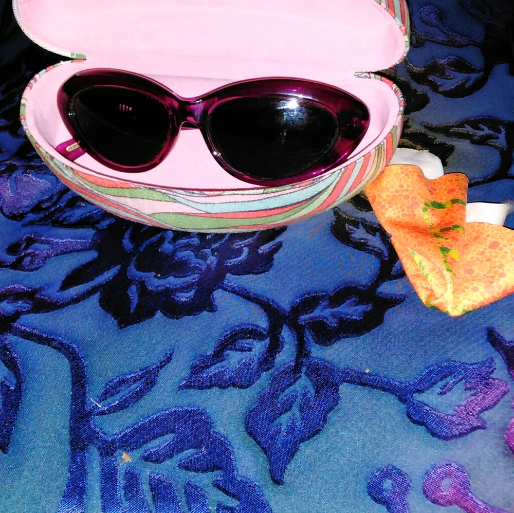 Ted Baker Purple Sunglasses And Case